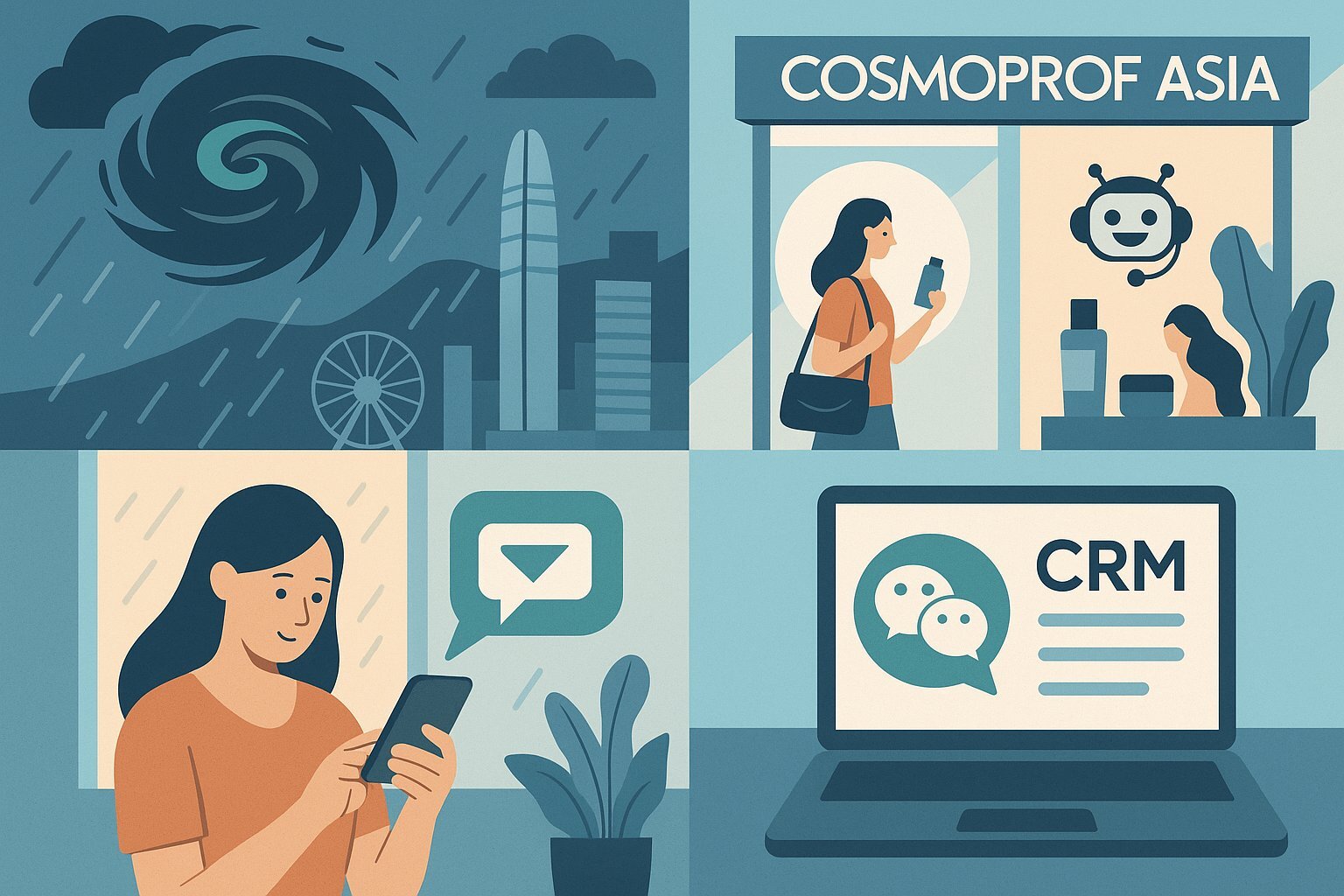WeChat CRM use cases illustration